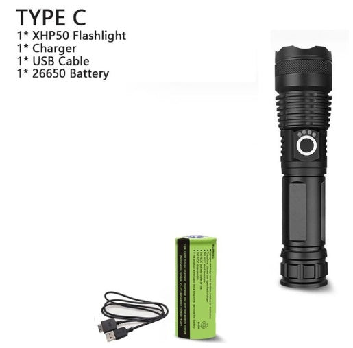 XHP70.2 High-Power USB Rechargeable Flashlight