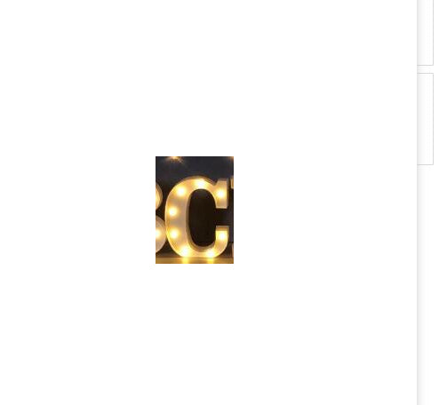 LED Alphabet & Number Marquee Night Light