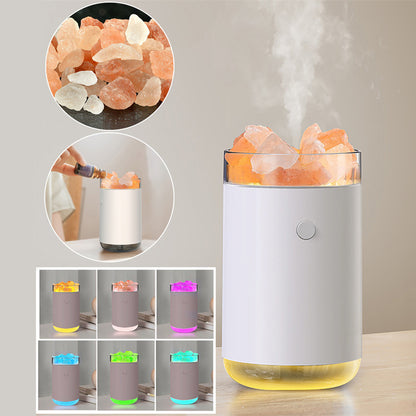 Crystal Salt Stone Ultrasonic Aroma Diffuser with LED