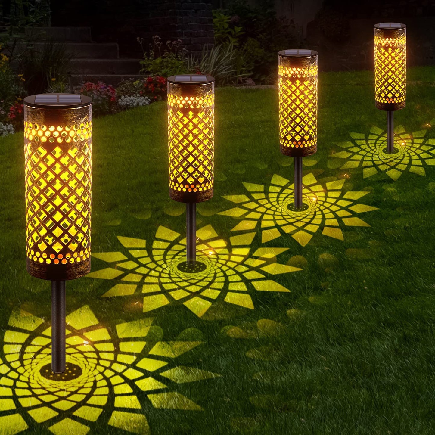 Metal Solar Waterproof Decorative Lawn Lamp