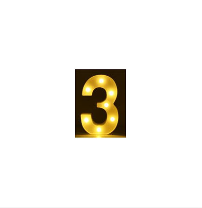 LED Alphabet & Number Marquee Night Light