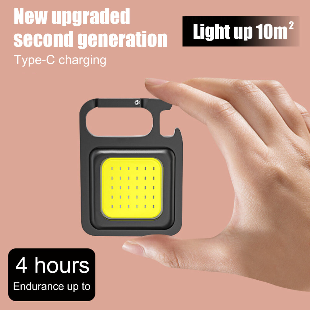 COB Rechargeable Keychain Flashlight