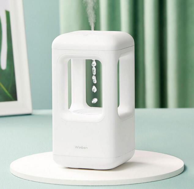 Anti-Gravity Water Drop Humidifier with LED Ambient Light