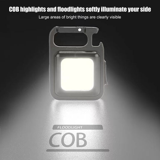COB Rechargeable Keychain Flashlight