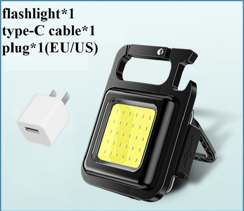 COB Rechargeable Keychain Flashlight