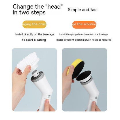 Telescopic Electric Wall Cleaning Scrubber