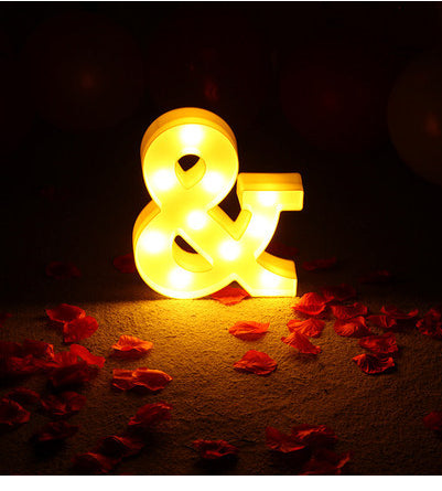LED Alphabet & Number Marquee Night Light