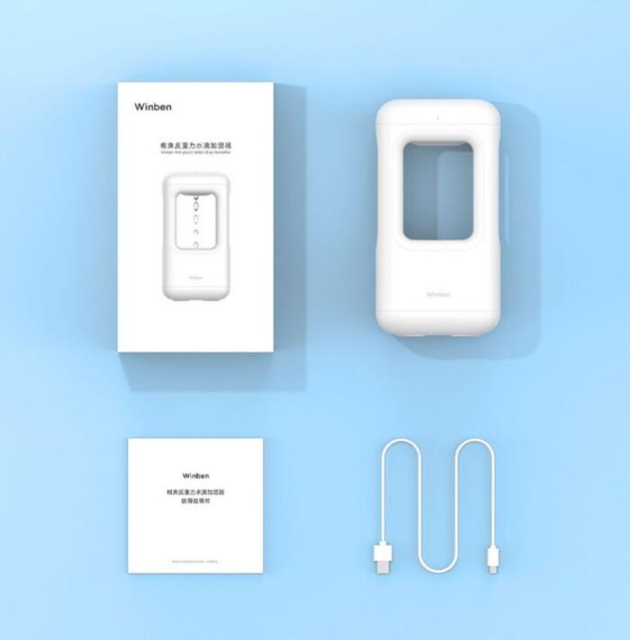 Anti-Gravity Water Drop Humidifier with LED Ambient Light