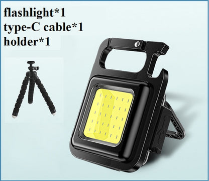 COB Rechargeable Keychain Flashlight