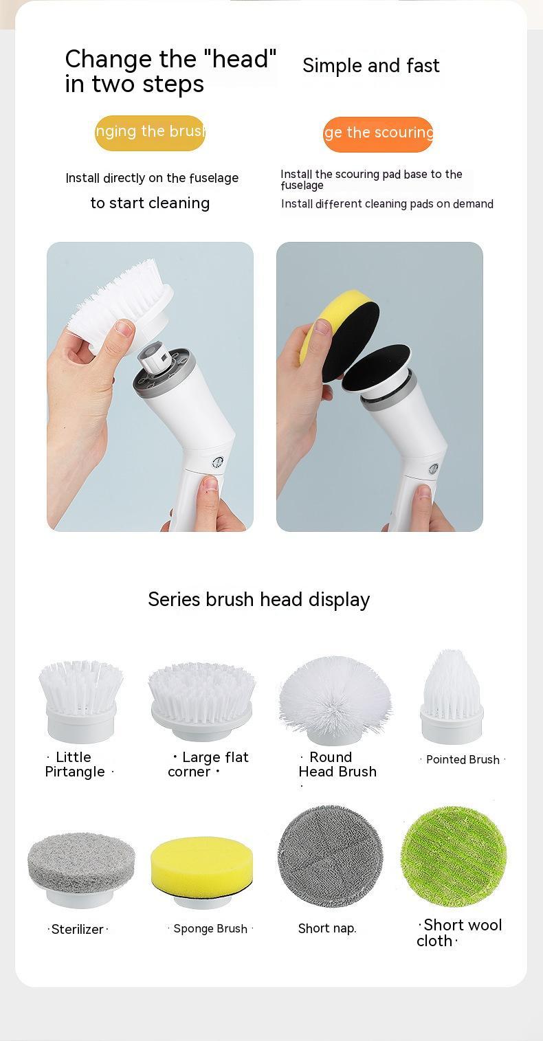 Telescopic Electric Wall Cleaning Scrubber