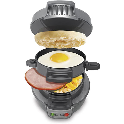 Electric Sandwich & Waffle Breakfast Maker