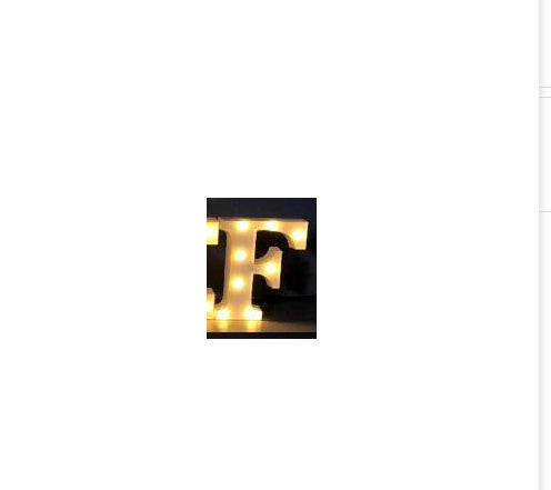 LED Alphabet & Number Marquee Night Light